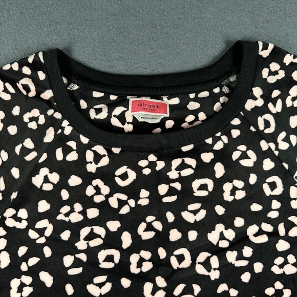 Kate Spade New York Pajama Dress Womens L Leopard Print Long Sleeve Pockets NWT - Picture 4 of 13